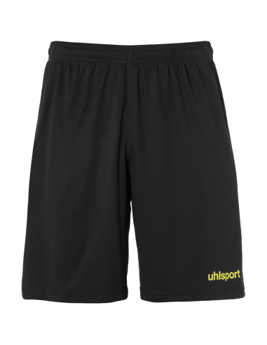 Uhlsport Center Basic Shorts - Noir & Jaune Fluo