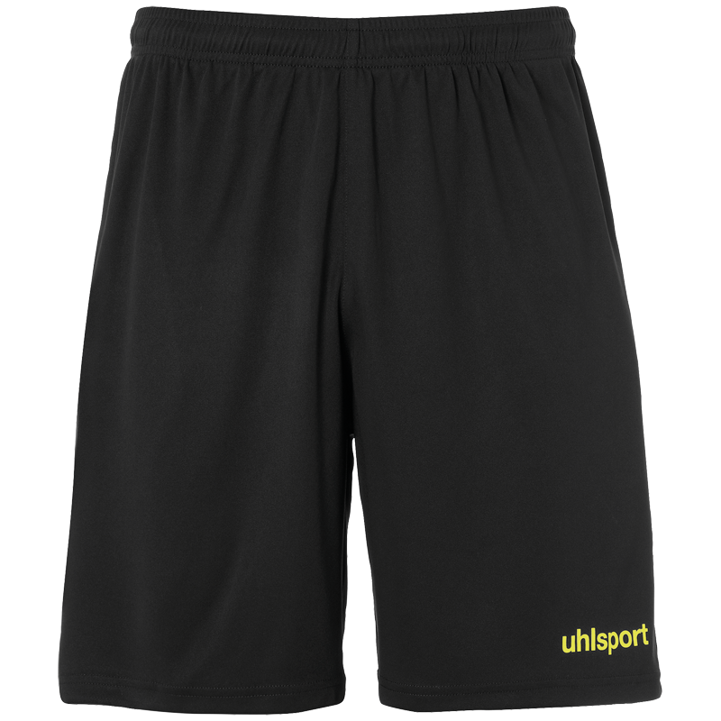 Uhlsport Center Basic Shorts - Noir & Jaune Fluo