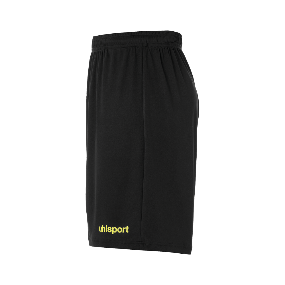 Uhlsport Center Basic Shorts - Noir & Jaune Fluo