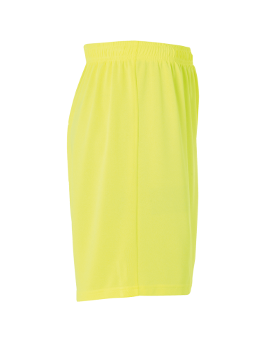 Uhlsport Center Basic Shorts - Jaune Fluo & Radar Bleu