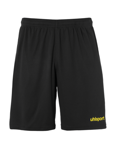 Uhlsport Center Basic Shorts - Noir & Jaune Citron