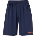 Uhlsport Center Basic Shorts - Marine & Rouge Fluo