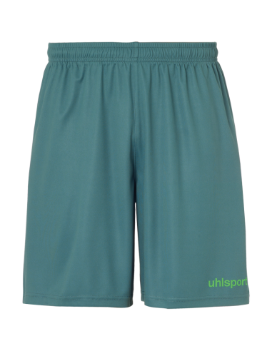 Uhlsport Center Basic Shorts - Vert Sapin & Vert Fluo