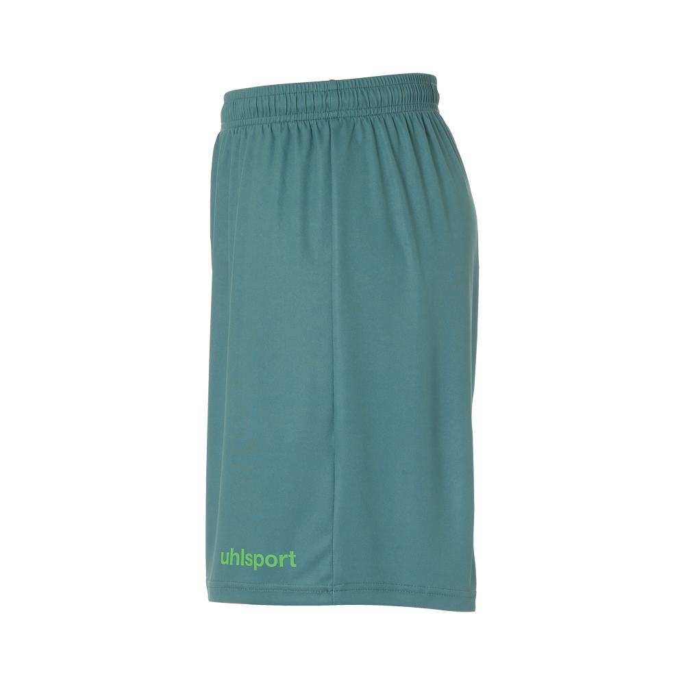 Uhlsport Center Basic Shorts - Vert Sapin & Vert Fluo