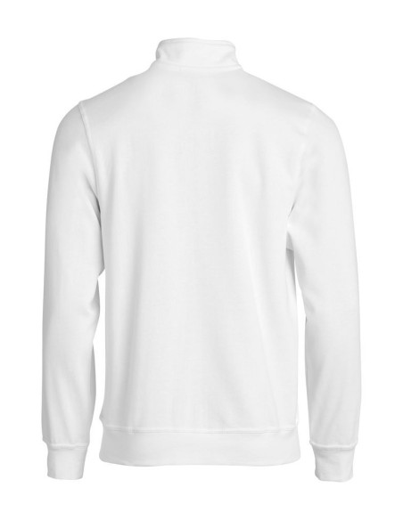Sweat Zippé Basic - Blanc