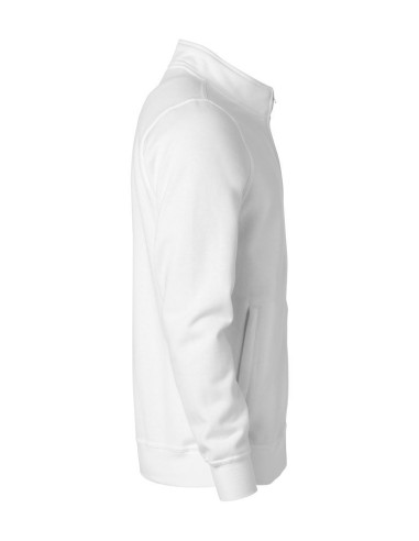 Sweat Zippé Basic - Blanc