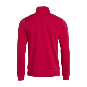 Sweat Zippé Basic - Rouge 2