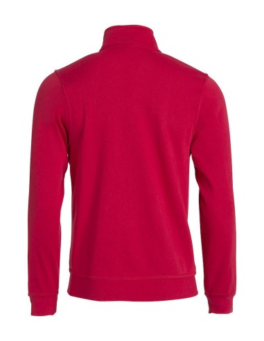 Sweat Zippé Basic - Rouge