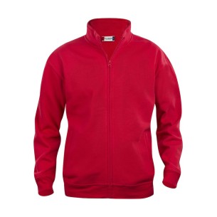 Sweat Zippé Basic - Rouge