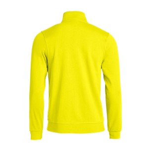 Sweat Zippé Basic - Jaune Fluo 2