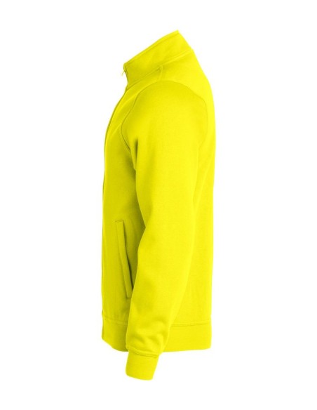 Sweat Zippé Basic - Jaune Fluo