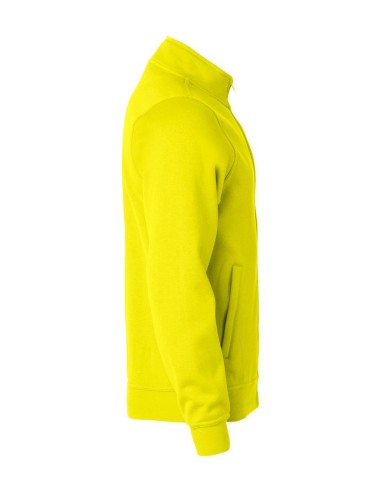 Sweat Zippé Basic - Jaune Fluo