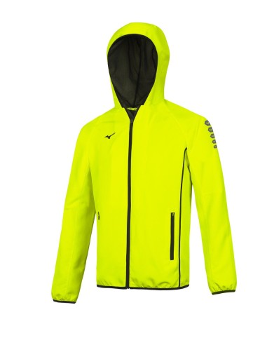 Mizuno Nagasaki Micro Jacket - Jaune Fluo & Noir