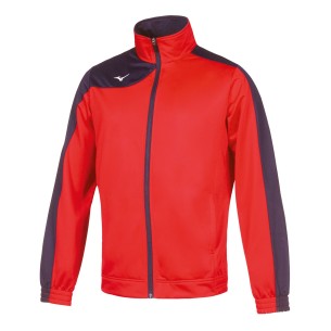 Mizuno Kobe Knitted Tracksuit - Rouge & Bleu Marine