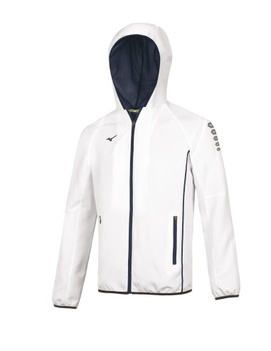 Mizuno Nagasaki Micro Jacket - Blanc & Marine