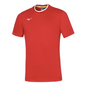 Mizuno Tee - Rouge & Blanc