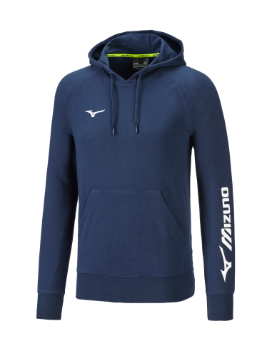 Mizuno Terry Hoodie Femme - Marine & Blanc