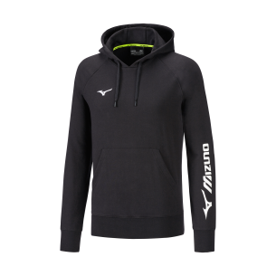 Mizuno Terry Hoodie Femme - Noir & Blanc