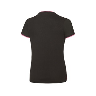 Mizuno Tee - Femme - Noir & Rose 2