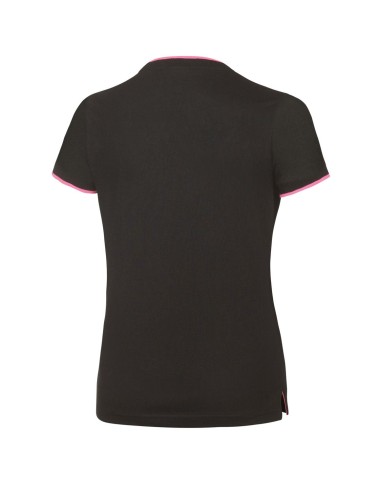Mizuno Tee - Femme - Noir & Rose