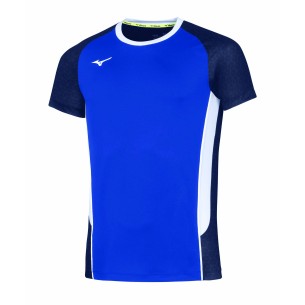 Mizuno Premium High-Kyu Tee - Royal & Blanc