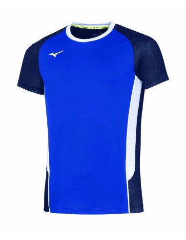 Mizuno Premium High-Kyu Tee - Royal & Blanc