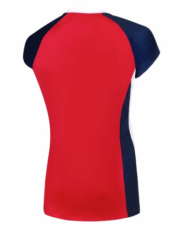 Mizuno Premium High-Kyu Tee - Femme - Rouge & Blanc