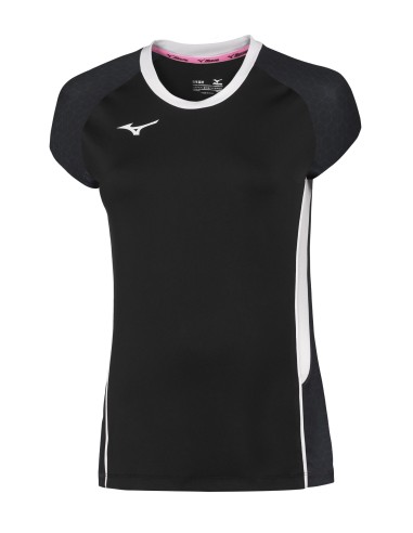 Mizuno Premium High-Kyu Tee - Femme - Noir & Blanc