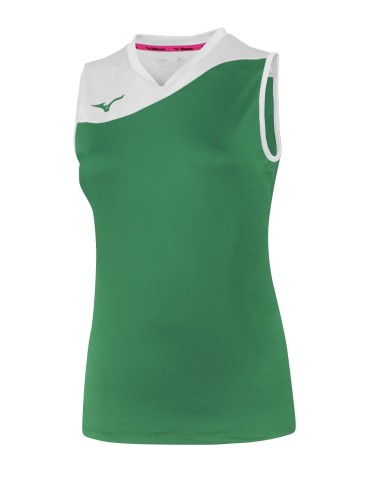 Mizuno Authentic Myou NS Shirt - Femme - Vert & Blanc