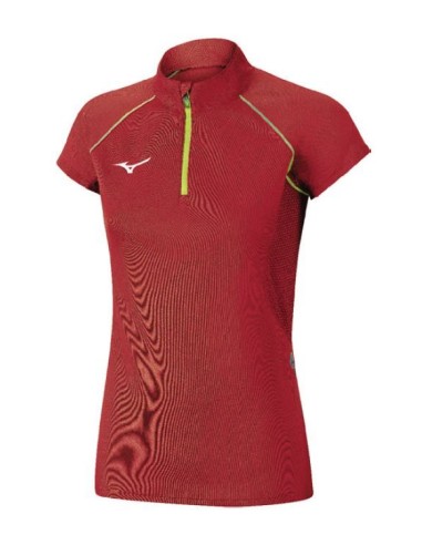 Mizuno Premium JPN H/Z Tee Femme - Rouge