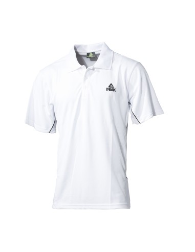 Peak Polo Polyester Blanc