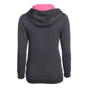 Peak Hoodie Zip Elite Gris Anthracite / Rose 2