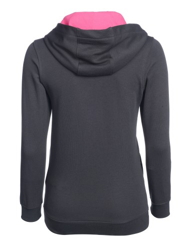 Peak Hoodie Zip Elite Gris Anthracite / Rose