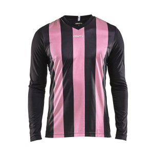 Craft Progress Jersey Stripe LS - Noir & Rose