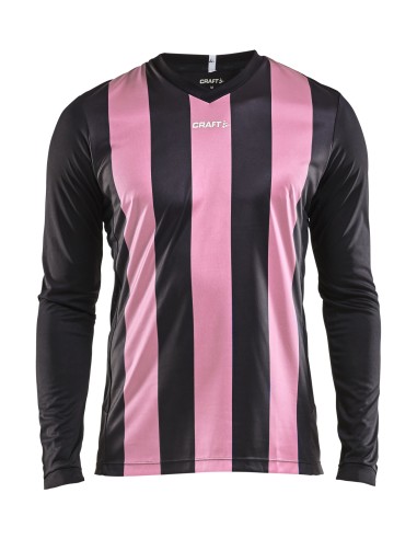 Craft Progress Jersey Stripe LS - Noir & Rose