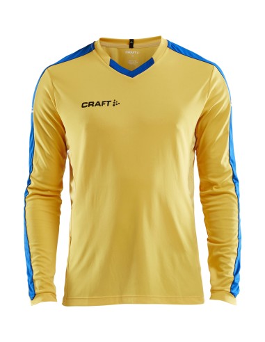 Craft Progress Jersey Contrast LS - Jaune & Royal