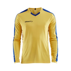Craft Progress Jersey Contrast LS - Jaune & Cobalt