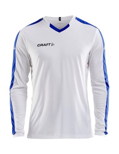 Craft Progress Jersey Contrast LS - Blanc & Cobalt