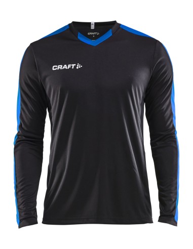 Craft Progress Jersey Contrast LS - Noir & Cobalt