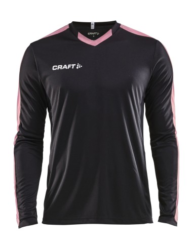 Craft Progress Jersey Contrast LS - Noir & Rose