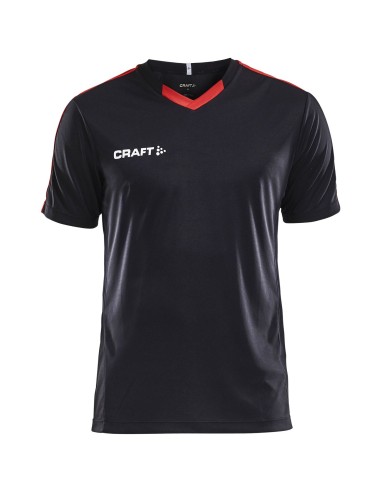 Craft Progress Jersey Contrast - Noir & Rouge