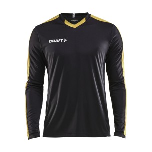 Craft Progress Jersey Contrast LS - Noir & Jaune