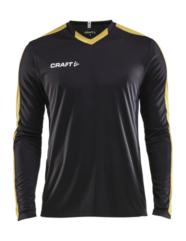 Craft Progress Jersey Contrast LS - Noir & Jaune