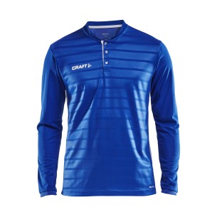 Craft Pro Control Button Jersey LS - Cobalt & Blanc