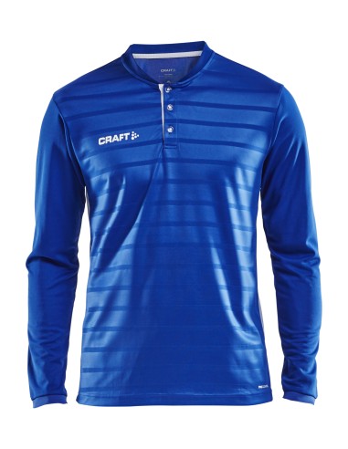 Craft Pro Control Button Jersey LS - Cobalt & Blanc