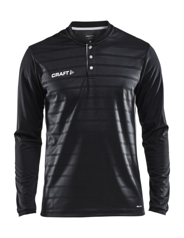 Craft Pro Control Button Jersey LS - Noir & Blanc