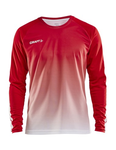 Craft Pro Control Fade Jersey LS - Rouge & Blanc