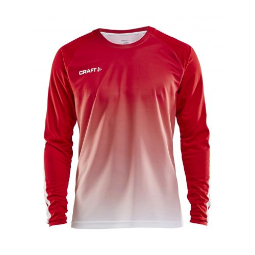 Craft Pro Control Fade Jersey LS - Rouge & Blanc