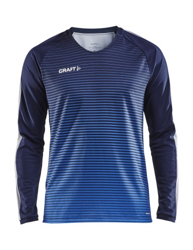 Craft Pro Control Stripe Jersey LS - Marine & Cobalt