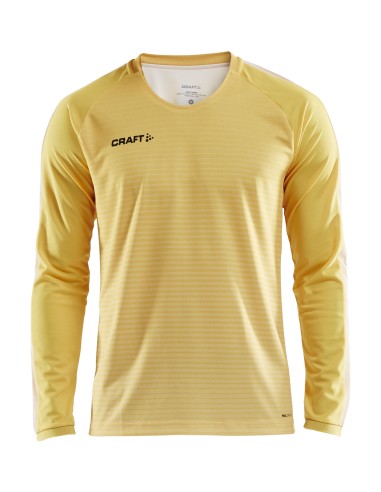 Craft Pro Control Stripe Jersey LS - Jaune & Jaune Fluo